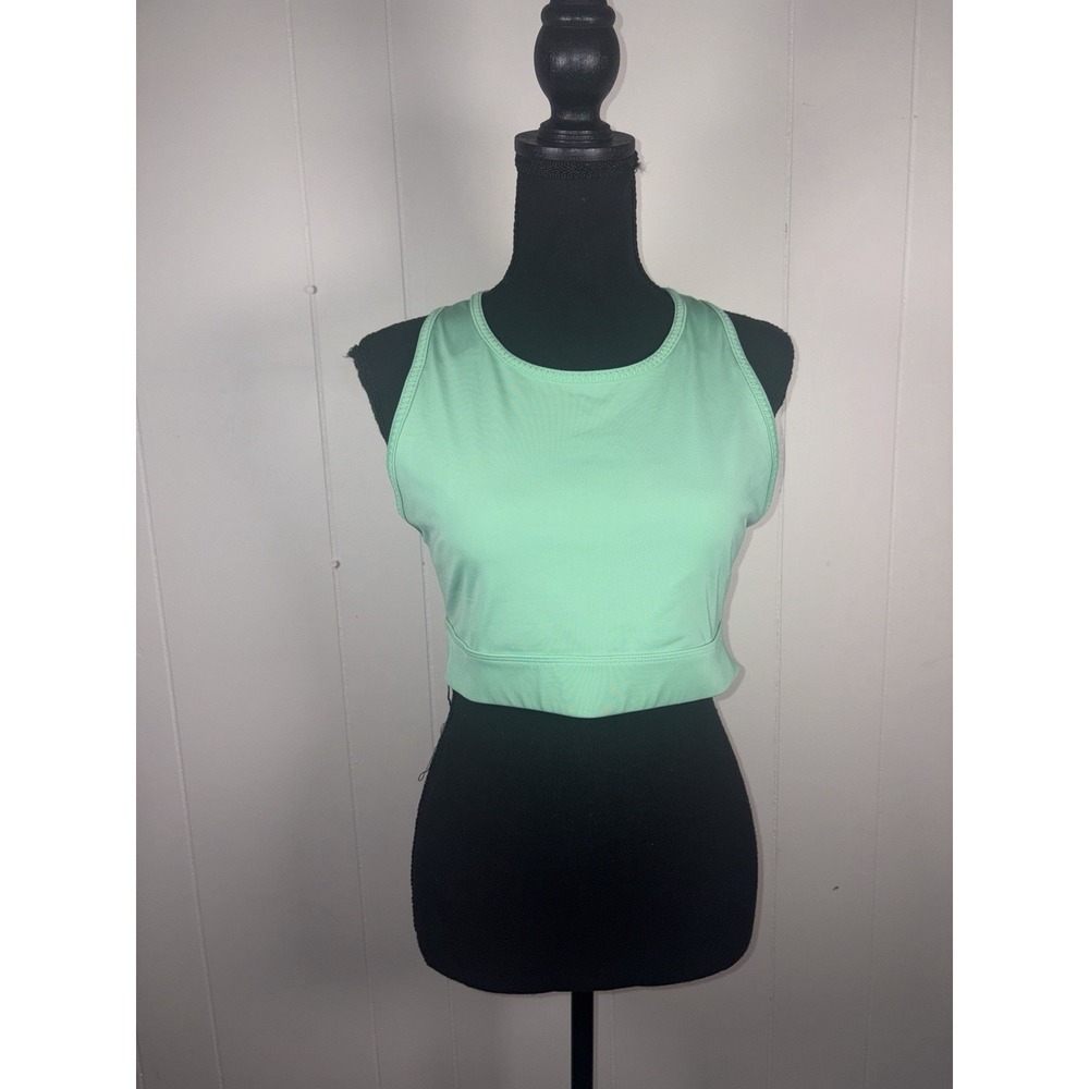 fabletics green sports bra L